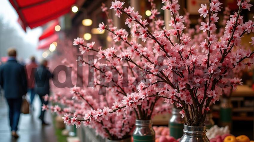 Cherry Blossoms at Market