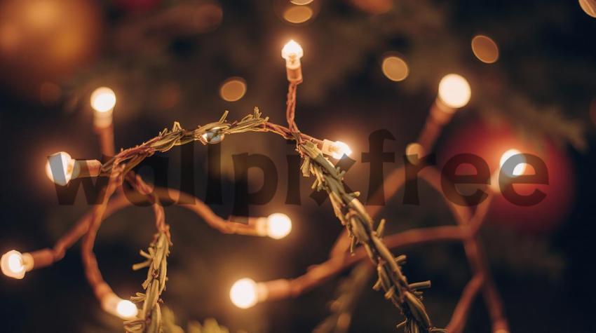 Christmas Lights Close Up