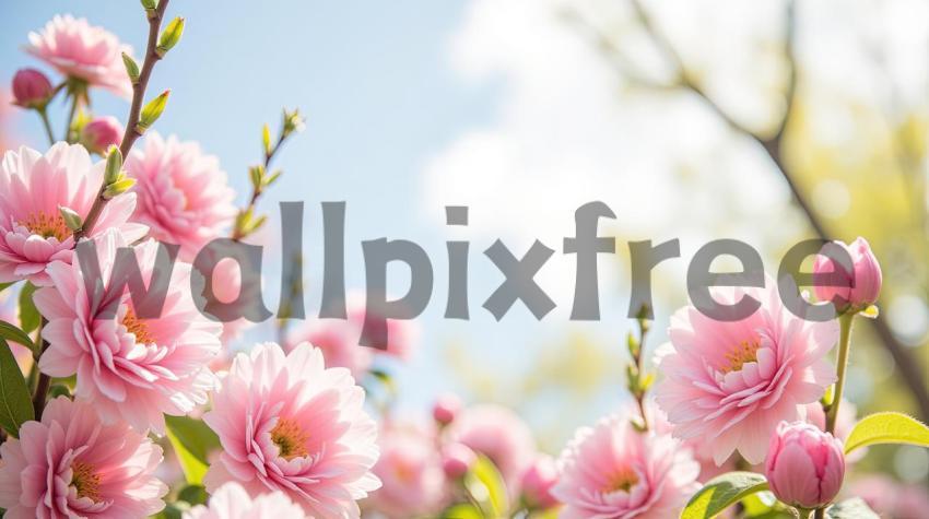 Pink Blossoms in Springtime