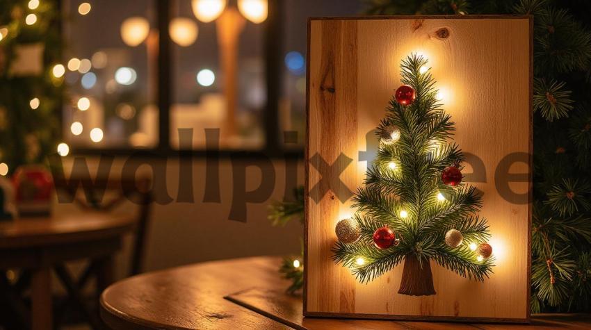 Illuminated Christmas Tree Decoration