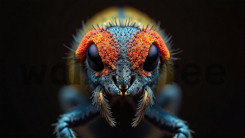 Colorful Insect Macro Close Up