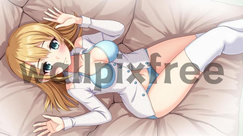 Anime Girl Relaxing on Bed