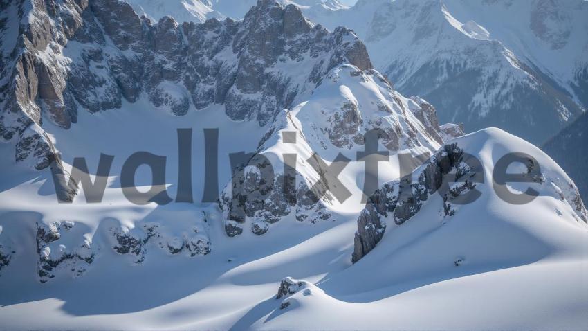 Snowy Mountain Peaks