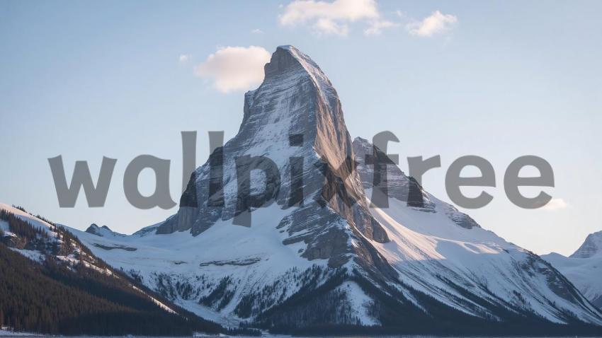 Snow Covered Mountain Peak