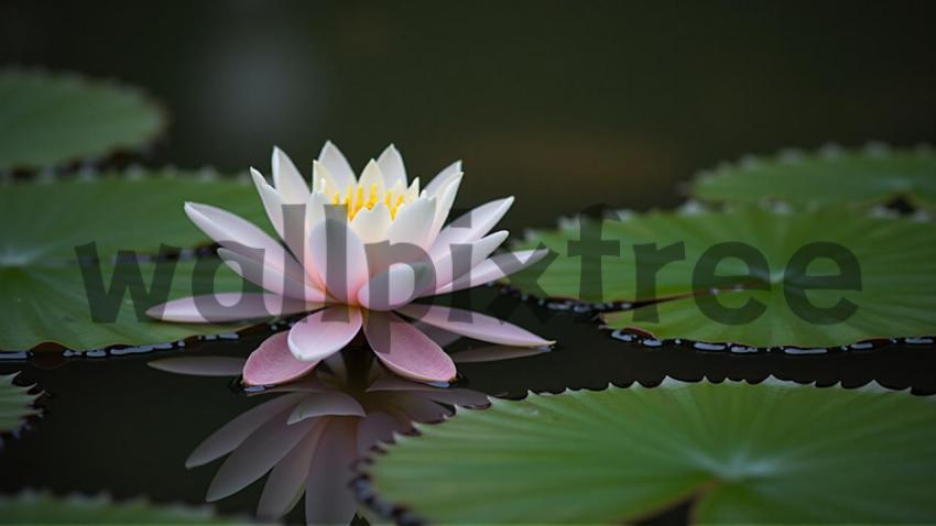 Lotus Flower on Pond