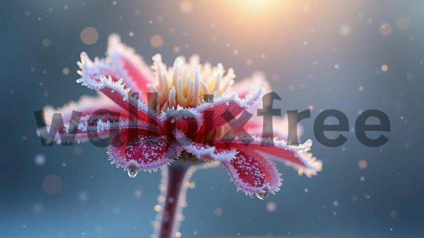 Frosted Flower in Morning Light