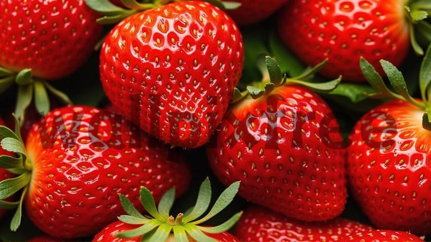 Fresh Strawberries Close Up