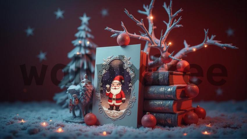 Christmas Card and Decor Scene