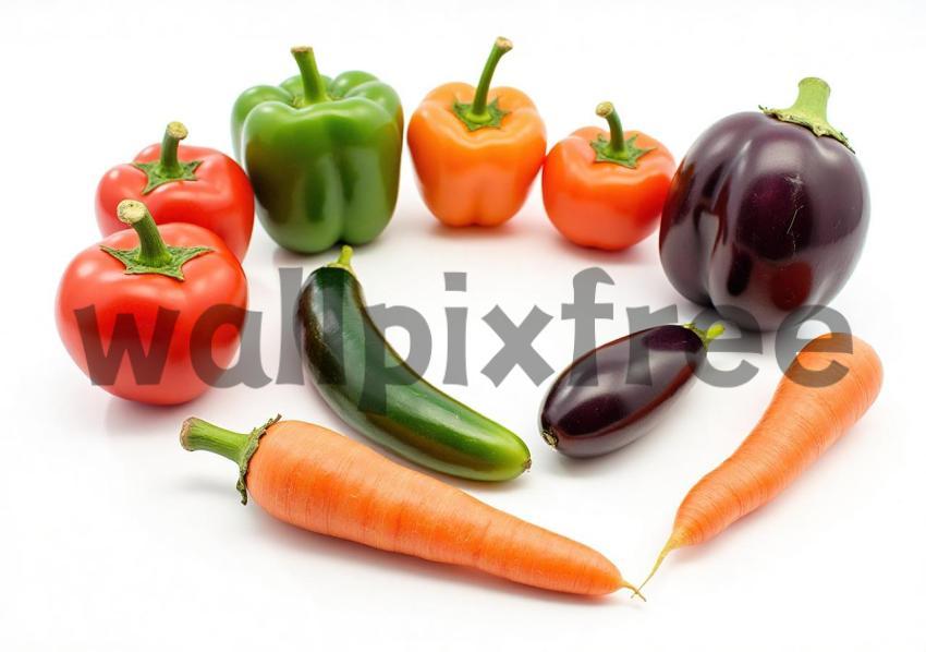 Assorted Fresh Vegetables Display