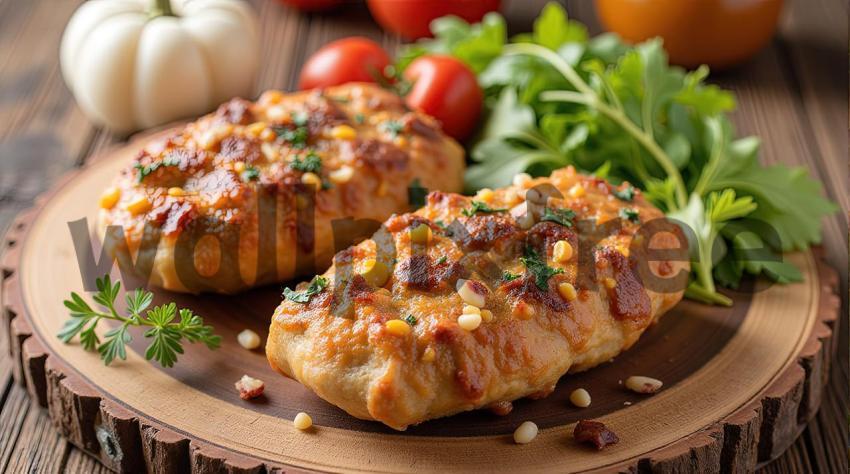 Cheesy Herb Pastries with Pine Nuts