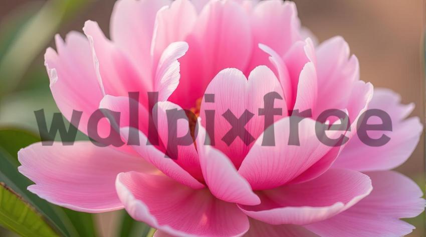 Close Up Of Pink Flower Blooming