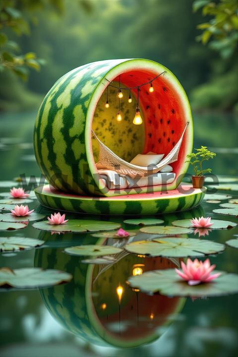 Watermelon Hammock on Lily Pond