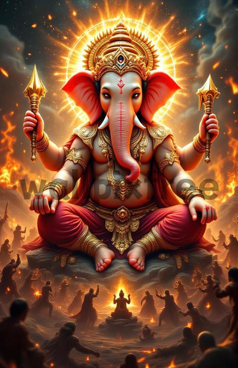 Ganesha Divine Illustration