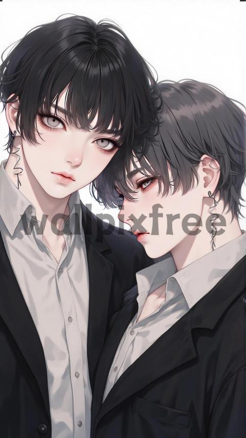 Anime Duo in Suits